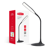 Настольный LED светильник MAXUS DKL 6W 4100K BK яркий свет(1-DKL-002-01)