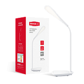 Настольный LED светильник MAXUS DKL 6W 4100K WH яркий свет(1-DKL-001-02)