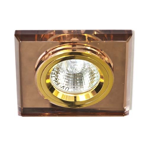 Встраиваемый светильник Feron 8170-2 коричневый золото 20092_0