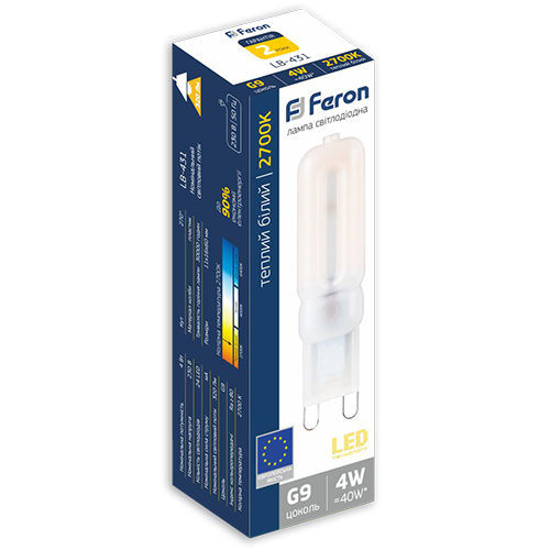 Светодиодная лампа Feron LB-431 4W G9 2700K 25755_1