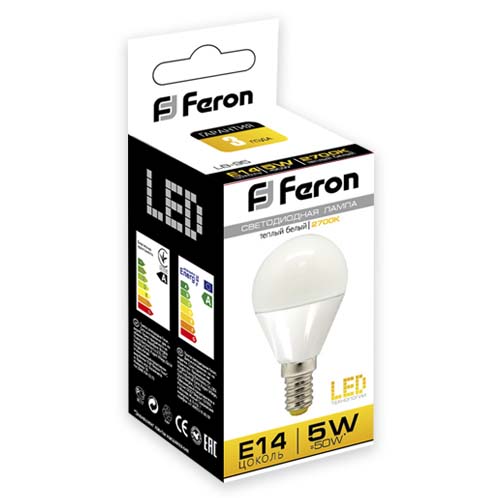 Светодиодная лампа Feron LB-95 5W E14 2700K 25555_1