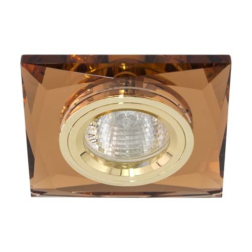 Встраиваемый светильник Feron 8150-2 коричневый золото 20123_0