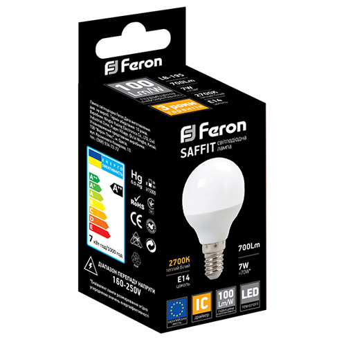 Светодиодная лампа Feron LB-195 7W E14 4000K 25814_1
