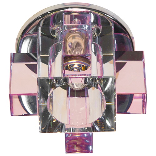 Встраиваемый светильник Feron C1037 розовый 19637