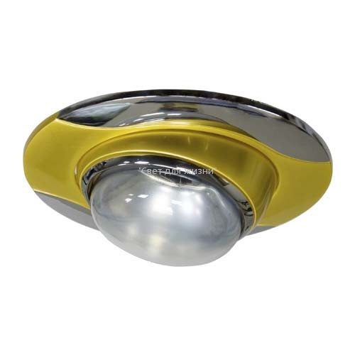 Встраиваемый светильник Feron 020 R-50 золото хром 17668_0