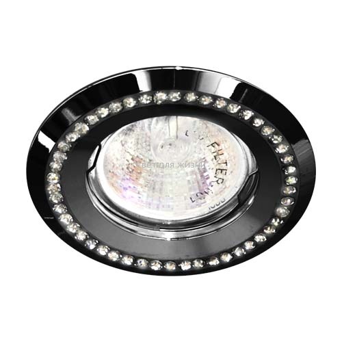Встраиваемый светильник Feron DL103-BK прозрачный черный 28449