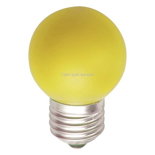 Светодиодная лампа Feron LB-37 1W E27 желтая 25597
