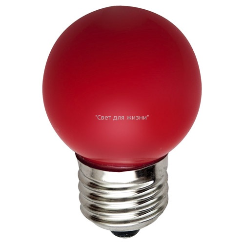 Светодиодная лампа Feron LB-37 1W E27 красная 25116