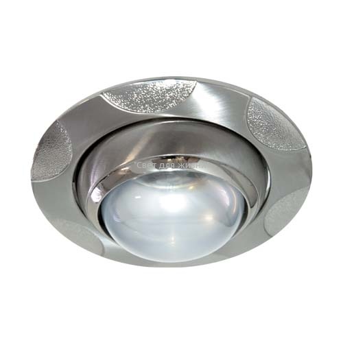 Встраиваемый светильник Feron 156 R-50 титан серебро 17606