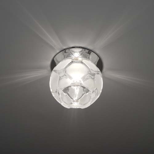 Встраиваемый светильник Feron JD175 прозрачный матовый хром 18812_1