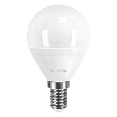 LED лампа GLOBAL G45 F 5W яркий свет 220V E14 AP (1-GBL-144) (NEW)