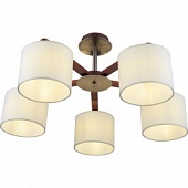 Люстра ALTALUSSE INL-9369C-05 Antique brass & Walnut