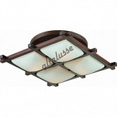 Люстра ALTALUSSE INL-3092C-04Antique brass & Walnut