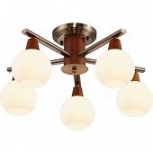 Люстра ALTALUSSE INL-9335C-05 Antique brass & Walnut