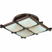 Люстра ALTALUSSE INL-3092C-04 Antique brass & Walnut